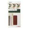 Pack de 10 lixas de velcro Bosch 2609256A90 185 mm x 93 mm, grão 120, perfuradas