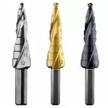 Broca escalonada Bosch HSS 4-12 mm, 9 degraus, haste de 3 faces, 66,5 mm de comprimento 2608587425