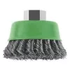 Escova de tacho Bosch X-LOCK 75 mm fio de aço ondulado 0,3 mm 8500 rpm para rebarbadora 2608622104