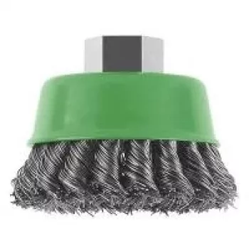 Escova de tacho Bosch X-LOCK 75 mm fio de aço ondulado 0,3 mm 8500 rpm para rebarbadora 2608622104