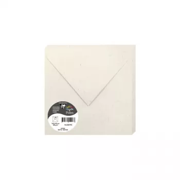Clairefontaine Pollen Envelope Natura de Papel Reciclado, quadrado, 165 x 165 mm, 120 g/m², unidade 55019C