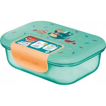 Maped PICNIK Lancheira TUKAN, Plástico, 0,9 L, tampa com vedação de silicone, fecho de clipe - 1 unid. (874103)