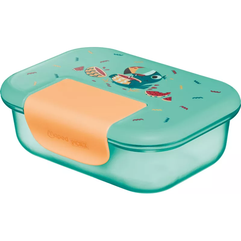 Maped PICNIK Lancheira TUKAN, Plástico, 0,9 L, tampa com vedação de silicone, fecho de clipe - 1 unid. (874103)