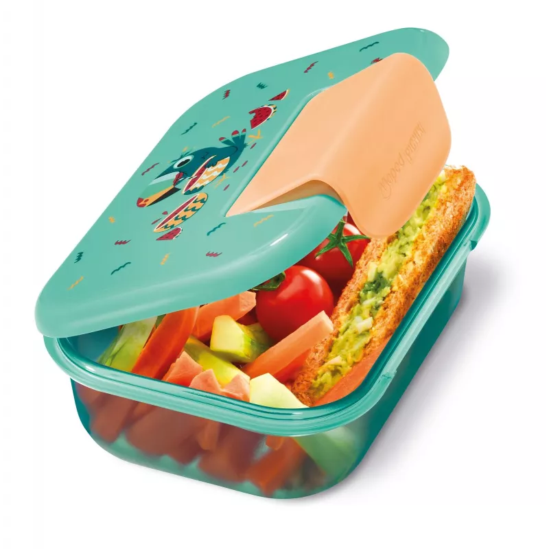 Maped PICNIK Lancheira TUKAN, Plástico, 0,9 L, tampa com vedação de silicone, fecho de clipe - 1 unid. (874103)