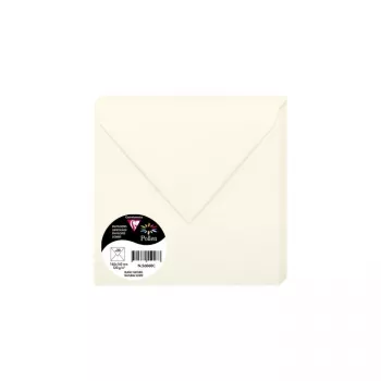 Clairefontaine Pollen Envelope Quadrado 165x165 mm Branco Natural 120 g/m² pH Neutro (1 un.) 56060C