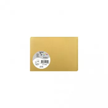 Pollen de Clairefontaine Cartão C6, Dourado, 210 g/m², pH neutro, isento de ácido, 110 x 155 mm, 1 unid. (111390C)