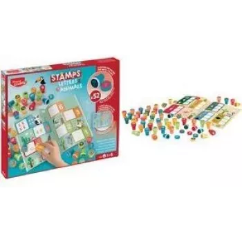 Maped Creativ Conjunto de Carimbos Autoentintáveis Letras & Animais, 36 carimbos, Multicolor 907060