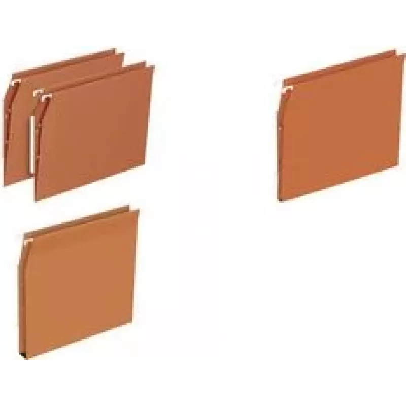 Arquivo suspenso ELBA DEFI FLEX, laranja, cartão kraft 230 g/m², centros de suspensão 330 mm, arame metálico, A4 400126817
