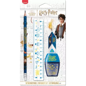 Conjunto de escrita infantil Maped Harry Potter, 4 peças, blister 981879