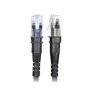 Cabo de rede Patchsee ThinPatch UTP CAT 6a 1,2m preto - 10Gbps PoE++ fino flexível