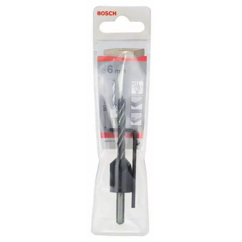 Bosch 2608596393 Broca para metal HSS-R 6 mm, DIN 338, 93 mm de comprimento
