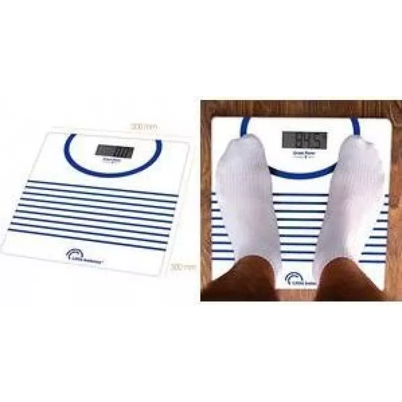 Little Balance LB 8655 balança de pessoas digital Sailor, recarregável por USB-C, sem pilhas, 180 kg