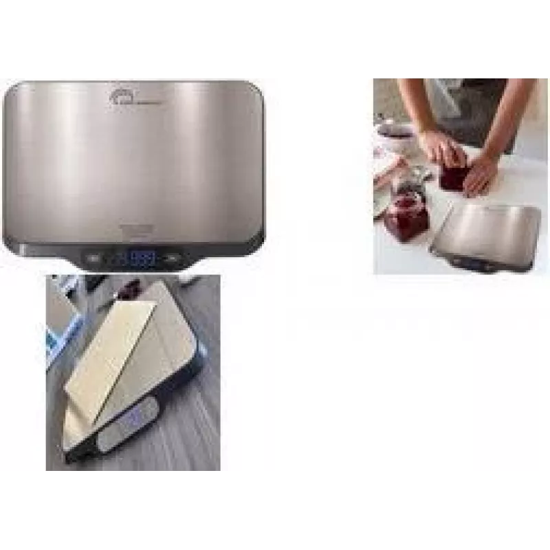 Little Balance LB 8705 c-Parfait balança de cozinha digital recarregável com USB-C, 5 kg, precisão de 1 g, sem pilhas, LCD