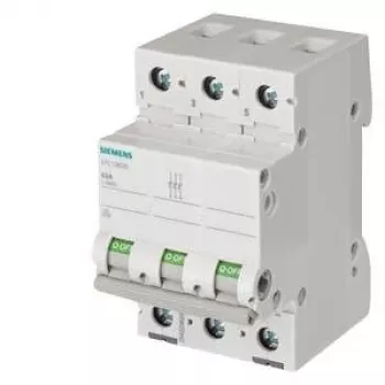SIEMENS 5TL13910 interruptor seccionador 100A tripolar 400V AC calha DIN