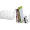 MAUL porta-catálogos em acrílico, transparente, 3 compartimentos, paredes laterais fechadas, resistente, 1 unid. (1958505)