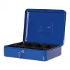 MAUL caixa de dinheiro tamanho 4 azul 300x245x90 mm aço com compartimento para moedas e fechadura de cilindro 56114-37