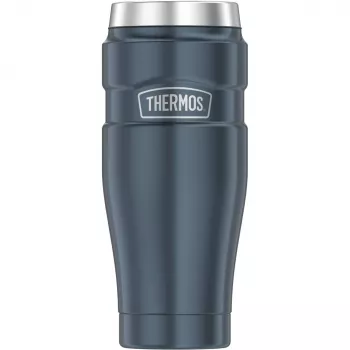 THERMOS STAINLESS KING copo isotérmico, 0,47 L, cinzento gelo, aço inoxidável de parede dupla, isolamento a vácuo, desmontável 4002.336.047
