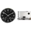 UNILUX WETTY relógio de parede 300 mm preto com termómetro e higrómetro 400140807