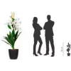 PAPERFLOW PALYS65 planta artificial de flor de lírio, 650 mm, poliéster Real Touch