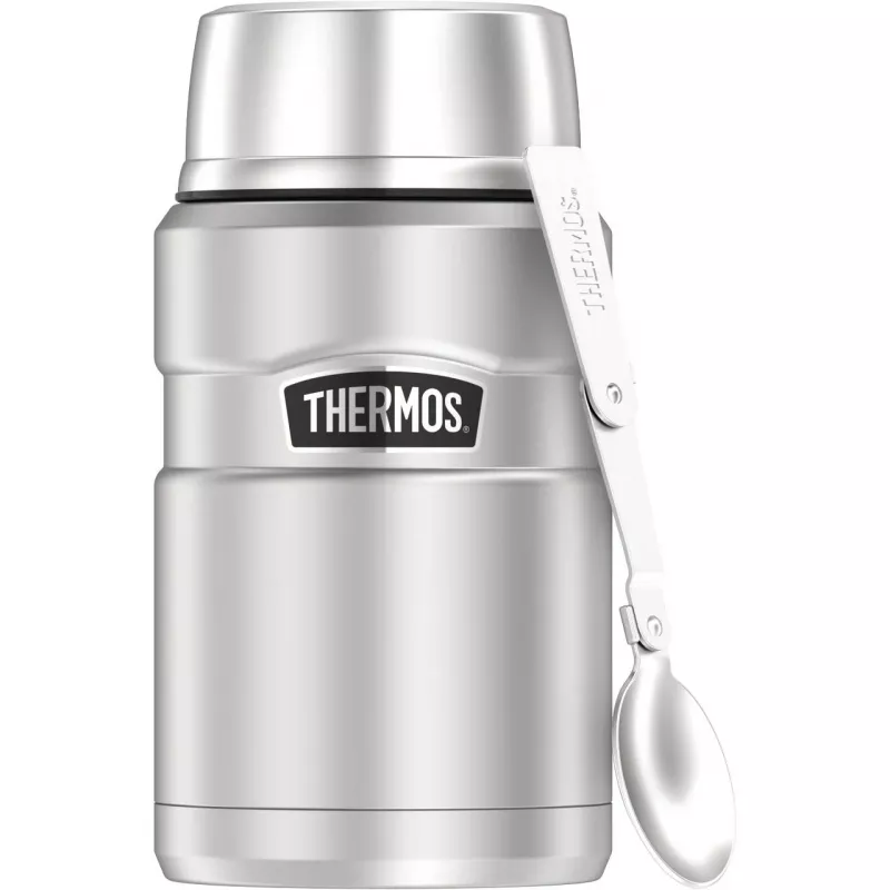 THERMOS STAINLESS KING recipiente isotérmico a vácuo para alimentos, 0,71 L, preto mate 4001.233.071