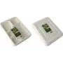 Tabuleiros de menu em cana-de-açúcar PAPSTAR pure, 5 divisões, 22 x 28,2 cm, branco, 25 unid. (89882)