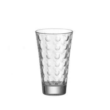 Conjunto de copos Esmeyer Leonardo OPTIC, 300 ml, decoração em relevo interior, cónico, altura 130 mm, 6 unid. 410-749