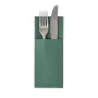 Bolsa para guardanapos PAPSTAR ROYAL Collection, verde-escuro, tissue premium semelhante a tecido, pré-dobrado com bolsa para talheres, 40 x 40 cm, 50 unid. 37334