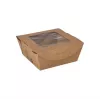 Recipiente alimentar descartável de cartão Papstar 87250 com revestimento PLA, castanho, 750 ml, 50 unid.