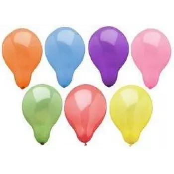 Balões de festa PAPSTAR, diâmetro 290 mm, mistura de cores variadas, adequados para hélio, 1 unid. (84211)
