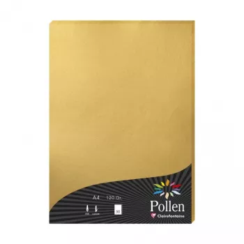 Clairefontaine Pollen A4 dourado 120gsm papel - 25 folhas 4200C