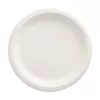 PAPSTAR pure prato de cana-de-açúcar redondo 230 mm pack de 12 compostável adequado para micro-ondas 89748