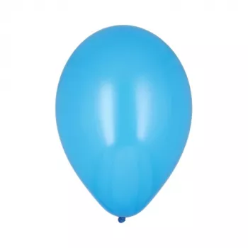 PAPSTAR balões de festa azuis, 250 mm de diâmetro, pack de 100, adequados para hélio 18953