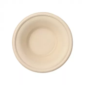 PAPSTAR pure tigela de cana-de-açúcar, redonda, 380 ml, natural não branqueada, compostável (1 unid.) 89872