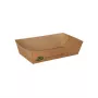 PAPSTAR tabuleiros para batatas fritas pure 100% Fair, médio, 8,5 x 13,5 cm, cartão de fibra virgem, castanho, 80 unid. (87243)