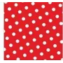 PAPSTAR guardanapos de papel Dots, 330 x 330 mm, vermelho, 3 camadas, dobra 1/4, 20 unid. 82756
