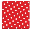 PAPSTAR guardanapos de papel Dots, 330 x 330 mm, vermelho, 3 camadas, dobra 1/4, 20 unid. 82756