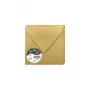 Pollen by Clairefontaine envelope quadrado 140 mm, dourado, 120 g/m², pH neutro, sem ácido (1 unid.) 50088C