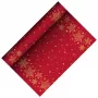 PAPSTAR Christmas Shine caminho de mesa vermelho de airlaid, 400 mm x 3 m, em rolo, 1 unid. 88657