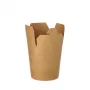 Caixa de snack quadrada PAPSTAR pure 230 ml, castanha, cartão de fibra virgem certificado FSC, revestimento biológico, 1 unid. 87268