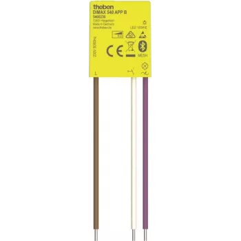 Dimmer universal mini de encastrar Theben UP DIMAX 540 APP B (5400230) - dimmer universal de encastrar com Bluetooth