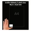 AVERY etiquetas universais 48,3 x 33,8 mm brancas com tecnologia UltraGrip (pack de 480) 4789