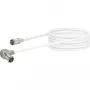 Schwaiger MiniD@t F-Quick M/M cabo coaxial de 3 m branco MMC30052
