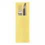 PAPSTAR DAILY Collection guardanapo amarelo de tissue com bolsas para talheres, 2 camadas, 400 x 330 mm (dobrado 200 x 85 mm), 50 unid. 37047