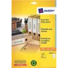 Avery LR4761-25 etiquetas de arquivo brancas 61 x 192 mm 100 etiquetas (25 folhas x 4)