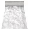 PAPSTAR Sizoflor caminho de mesa e fita decorativa, prateado, 25 m x 30 cm, impermeável, 75% poliéster / 25% poliamida 37064