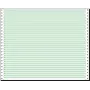 SIGEL 12370 papel contínuo, perforação individual, linhas verdes, 305 x 375 mm, 60 g/m², 2000 folhas