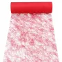 PAPSTAR Sizoflor caminho de mesa/fita decorativa, vermelho, 75% poliéster 25% poliamida, impermeável, resistente ao rasgo, 1 unid. 37062