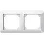 Merten System M moldura dupla, branco polar brilhante 389219