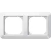 Merten System M moldura dupla, branco polar brilhante 389219
