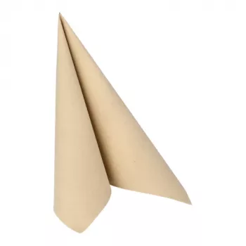 PAPSTAR ROYAL Collection guardanapos de tissue Sand, 4 camadas, dobra 1/4, 400 x 400 mm, 50 unid. 82360
